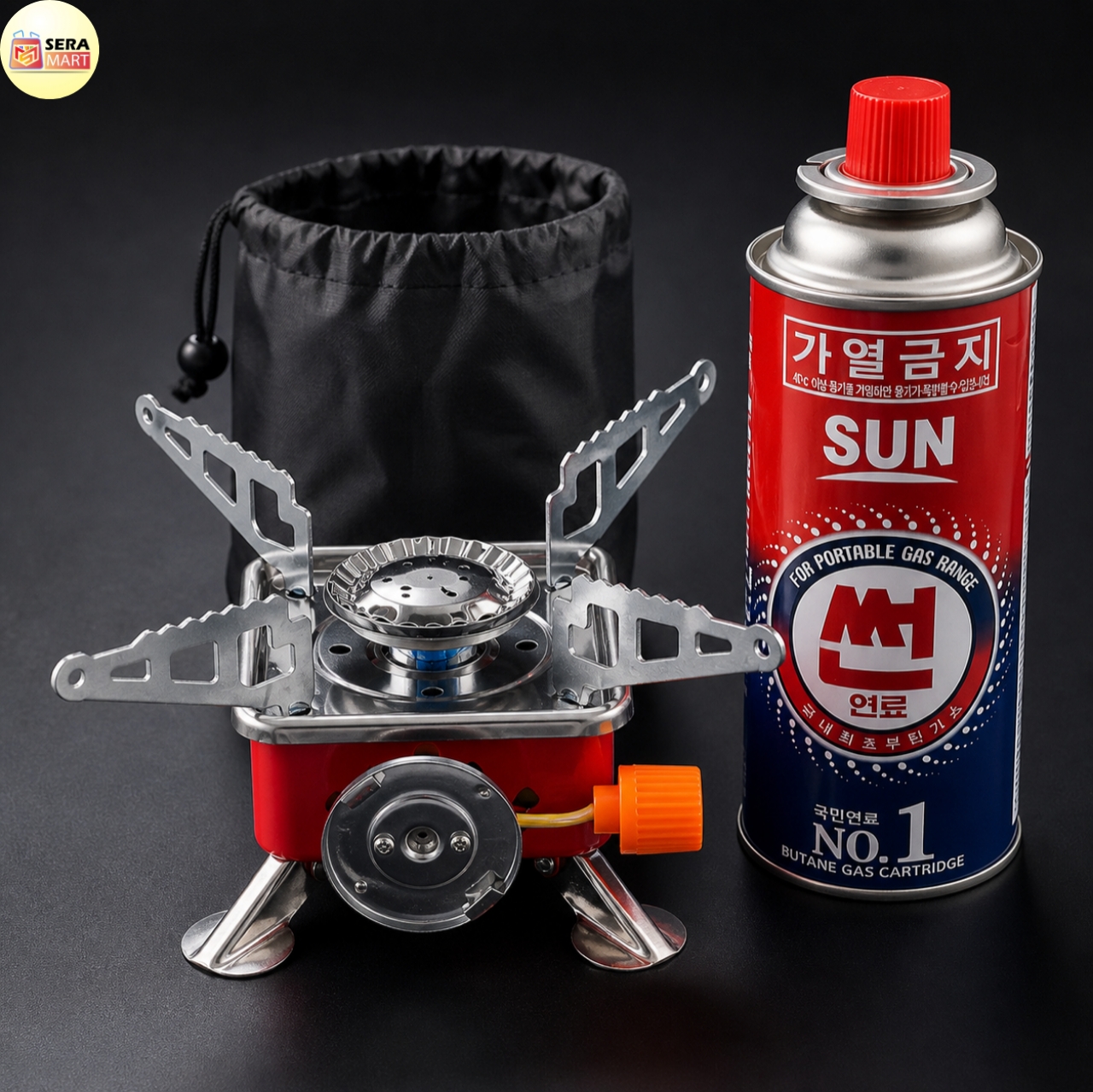 Mini Portable Gas Stove with Cylinder – যেকোনো জায়গায় রান্নার Sera Solution ||