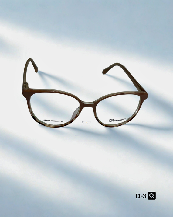 Danmac Cat Eye Shape Translucent Amber Frame