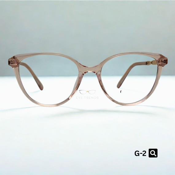 Gucci Cat Eye Shape Gold Frame