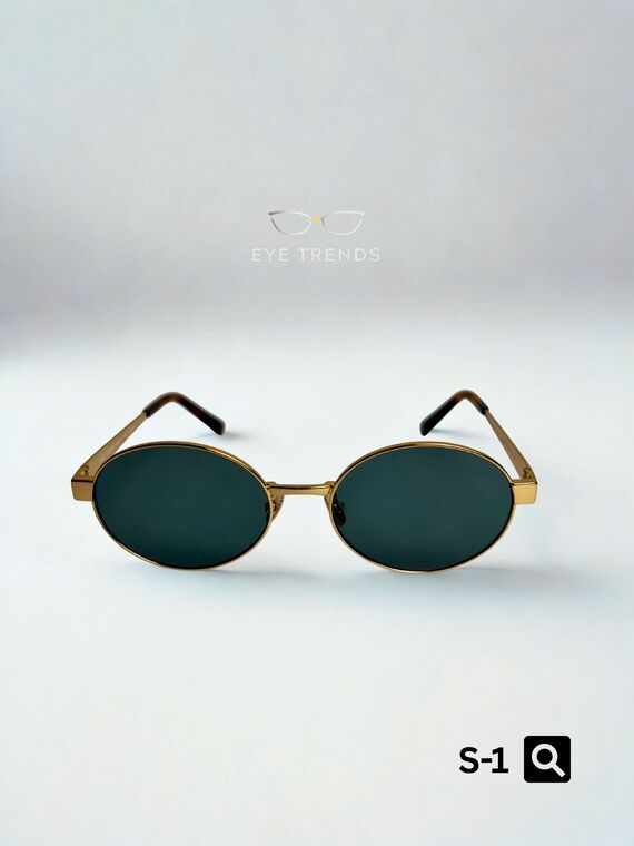 Saint Laurent Round Shape Green Sunglass