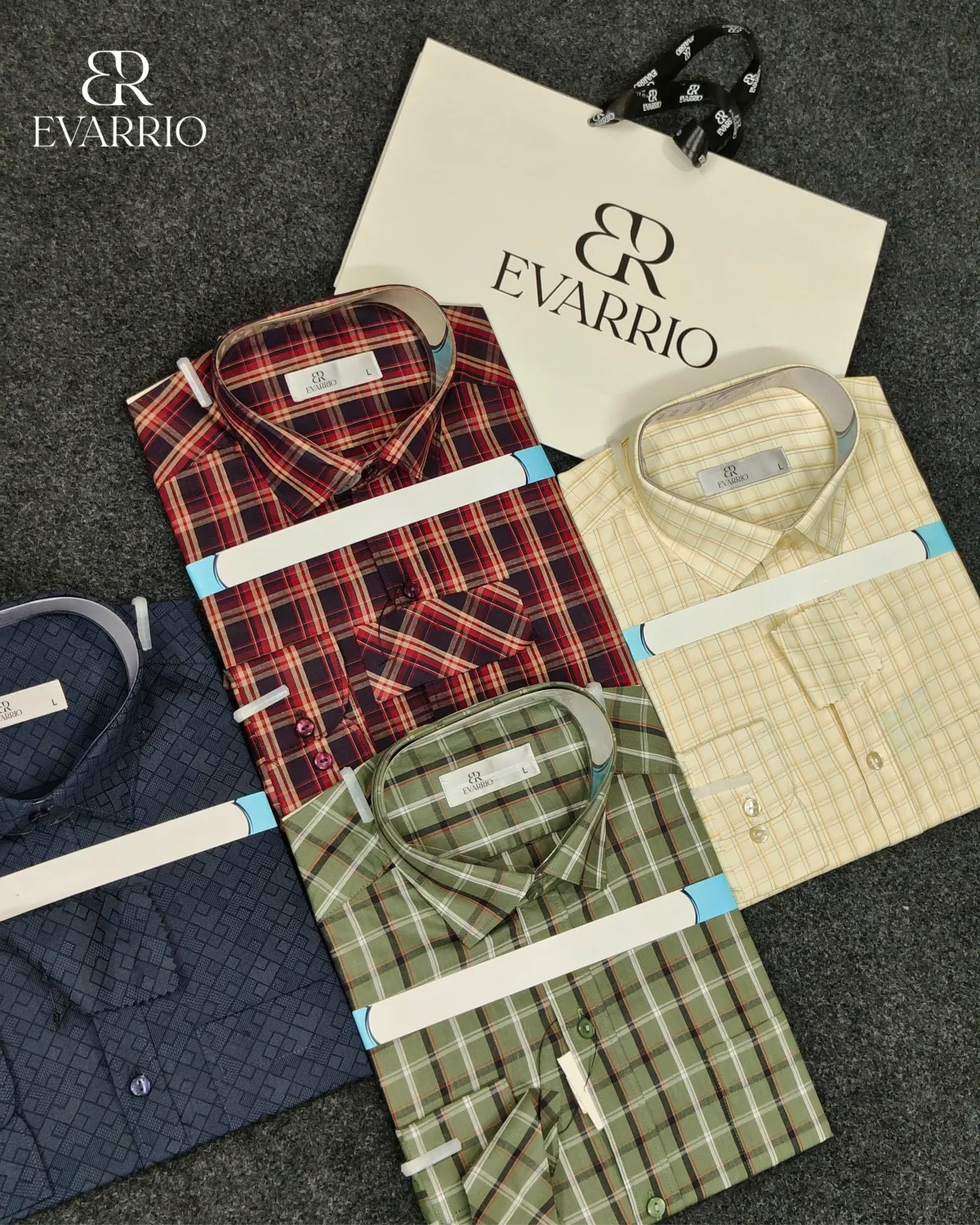 Evarrio Signature Premium Check Formal Cotton Shirt
