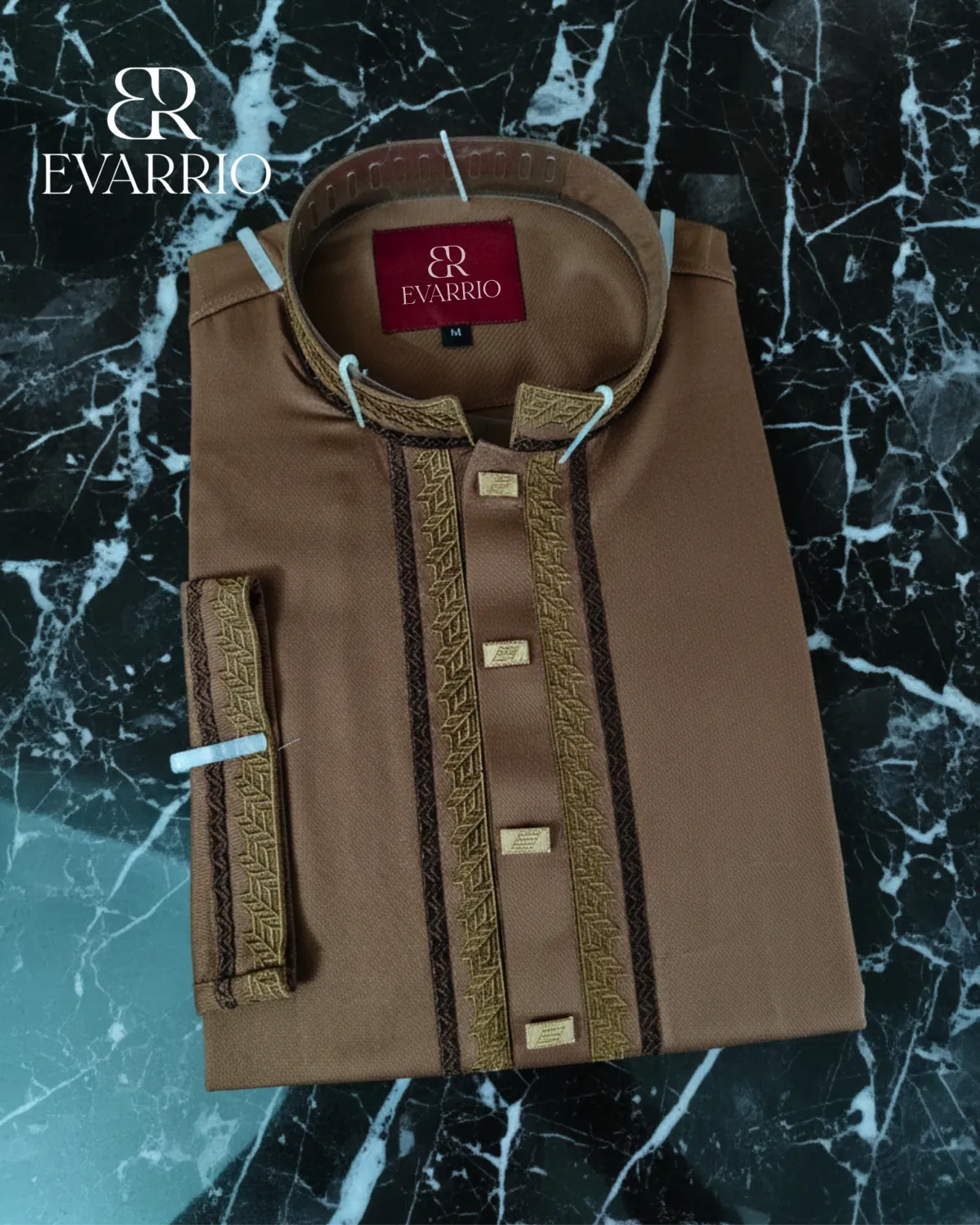 Evarrio "Sandstone Heritage" Executive Pure Cotton Panjabi - Image 1