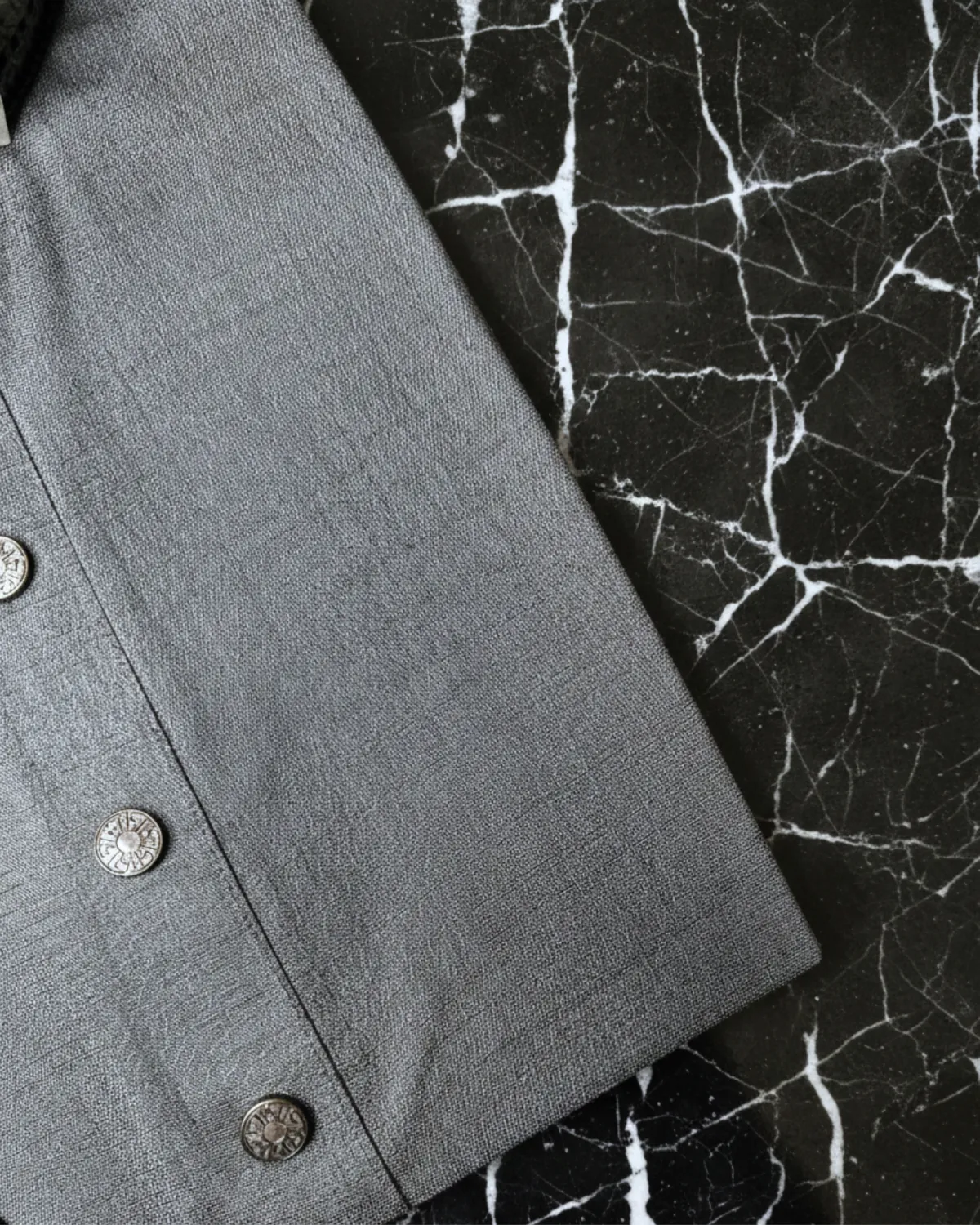 Evarrio "Platinum Frost" Signature Textured Pure Cotton Panjabi - Image 2