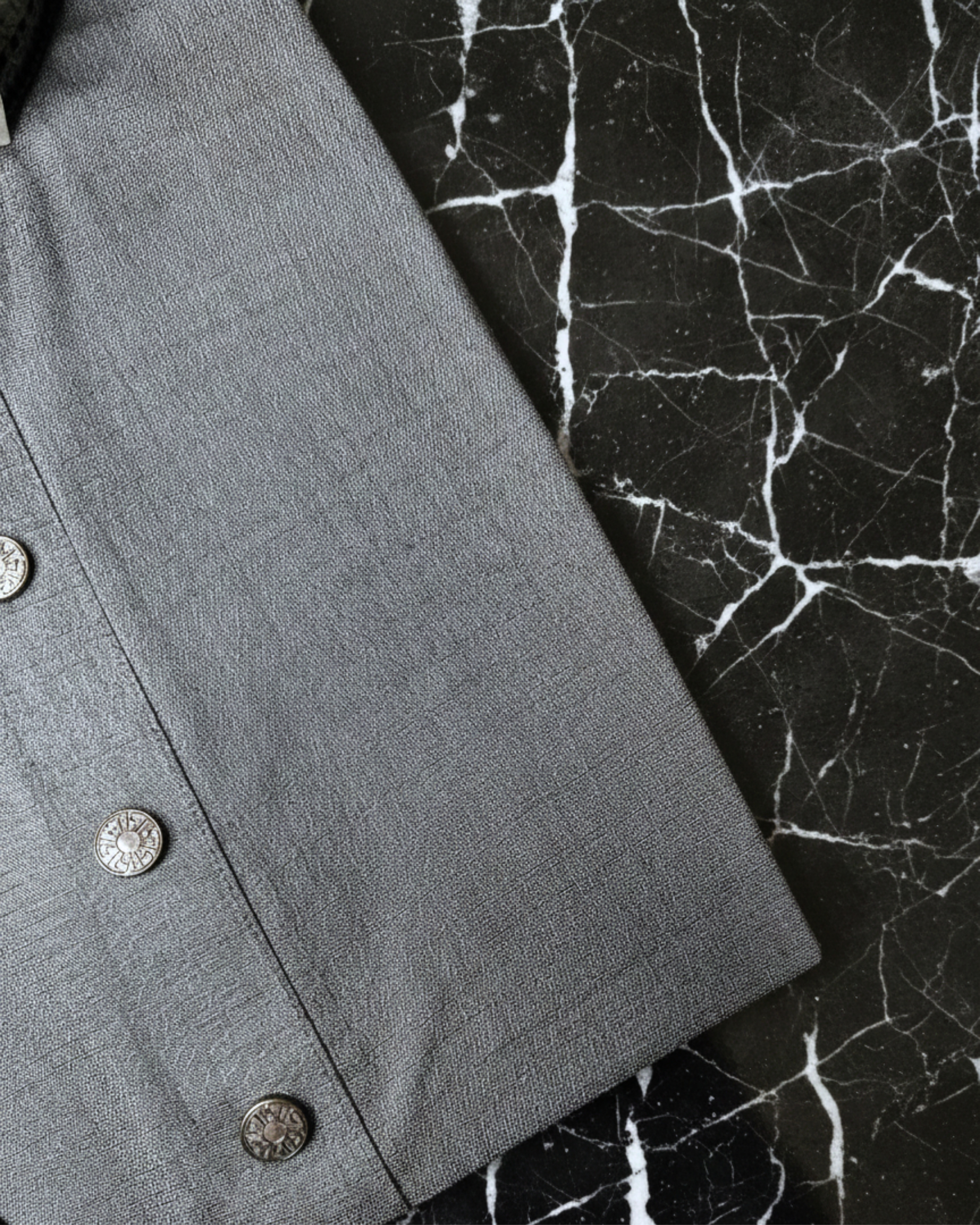 Evarrio "Platinum Frost" Signature Textured Pure Cotton Panjabi image 2