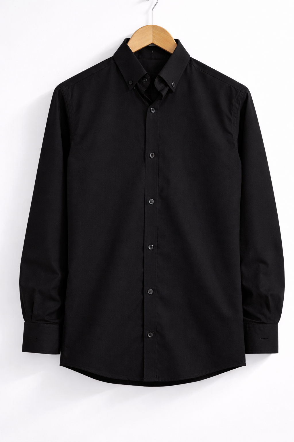 Evarrio "Solid black " Elite Fine Cotton Shirt image 1