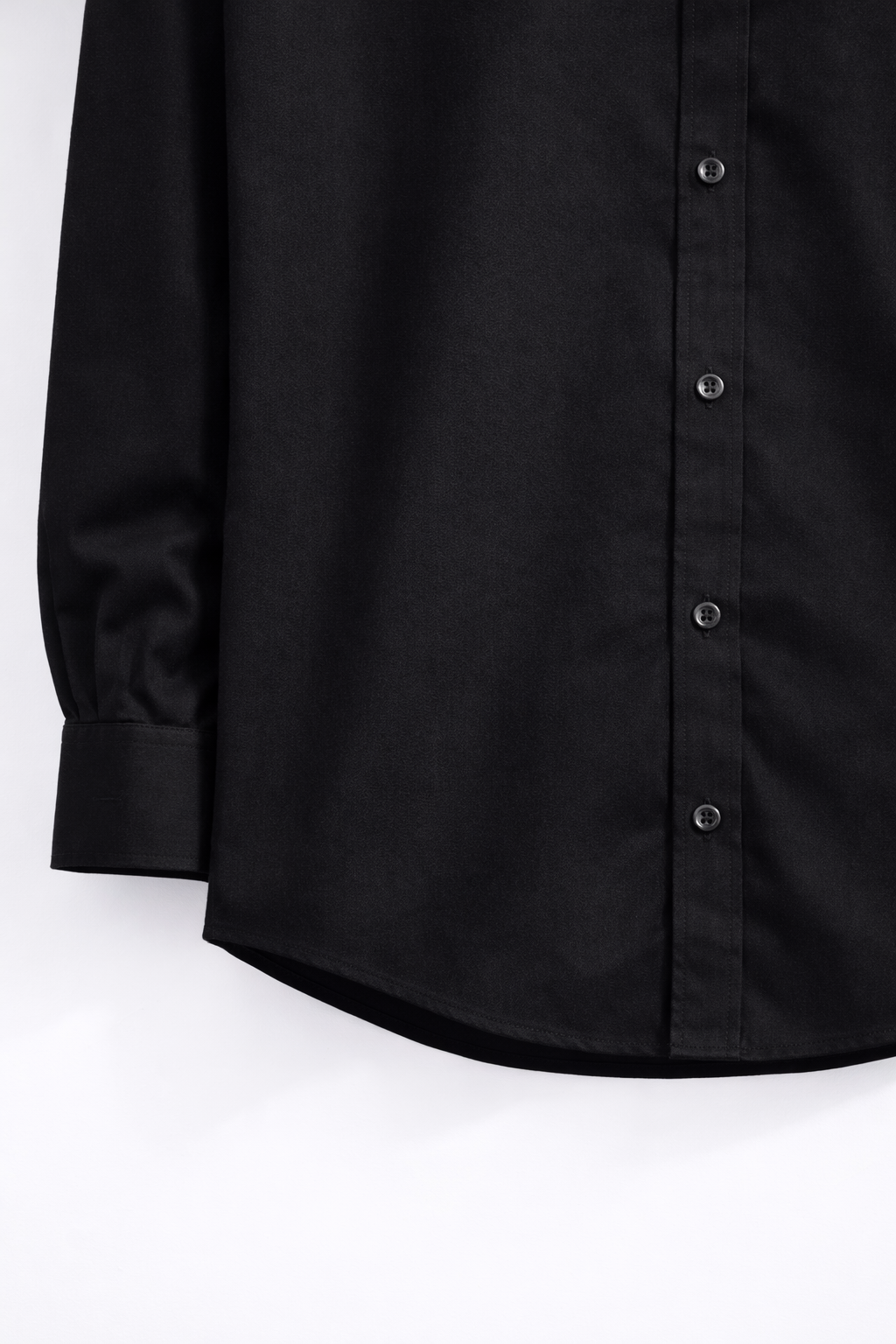 Evarrio "Solid black " Elite Fine Cotton Shirt image 2