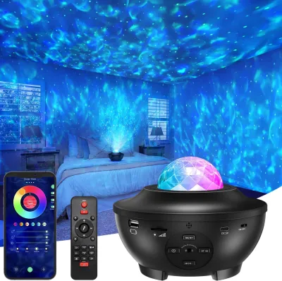 🔥 Transform Your Room into a Galaxy! 🌌 ✨ Galaxy Projector Starry Sky LED Night Light with Bluetooth Speaker_img_1