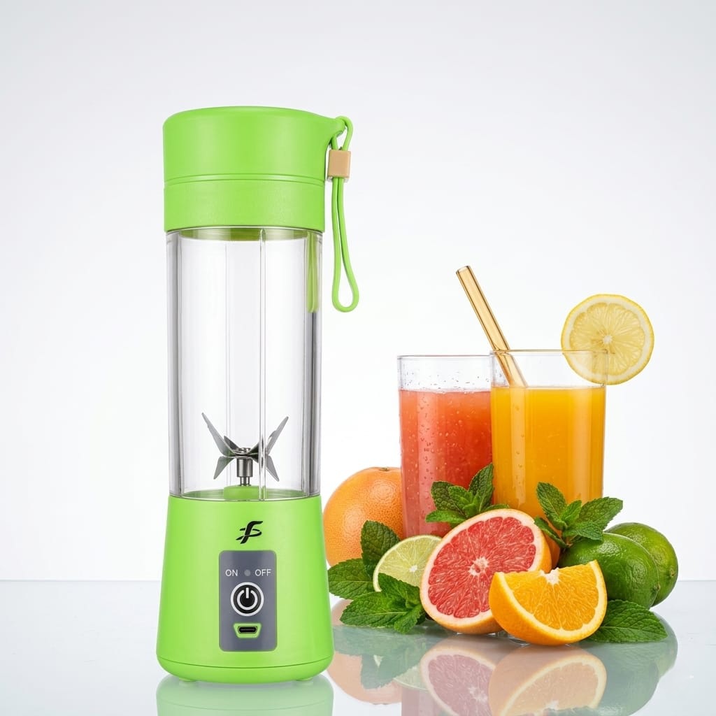 Mini Portable and Rechargeable 380ml Juice Blender Model : HM-03