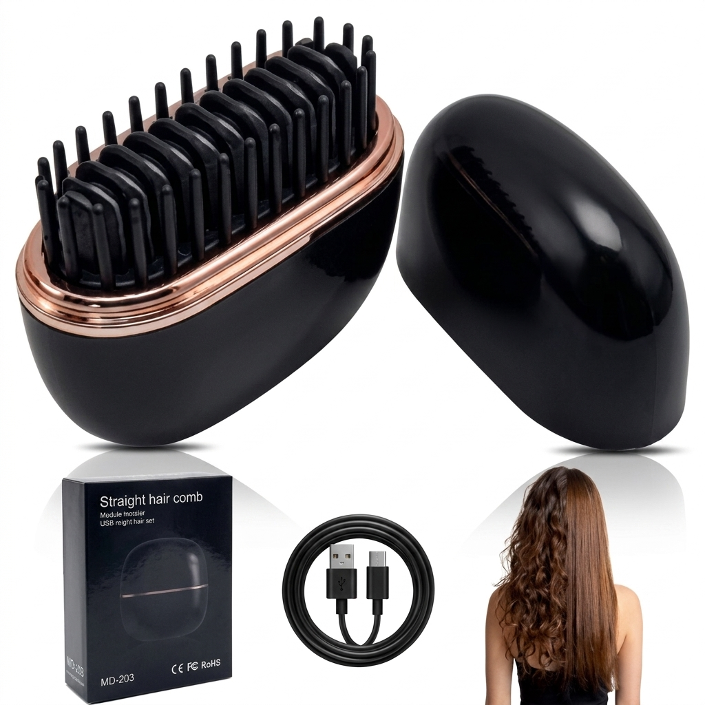 Wireless Portable Straight Hair Comb HB-208