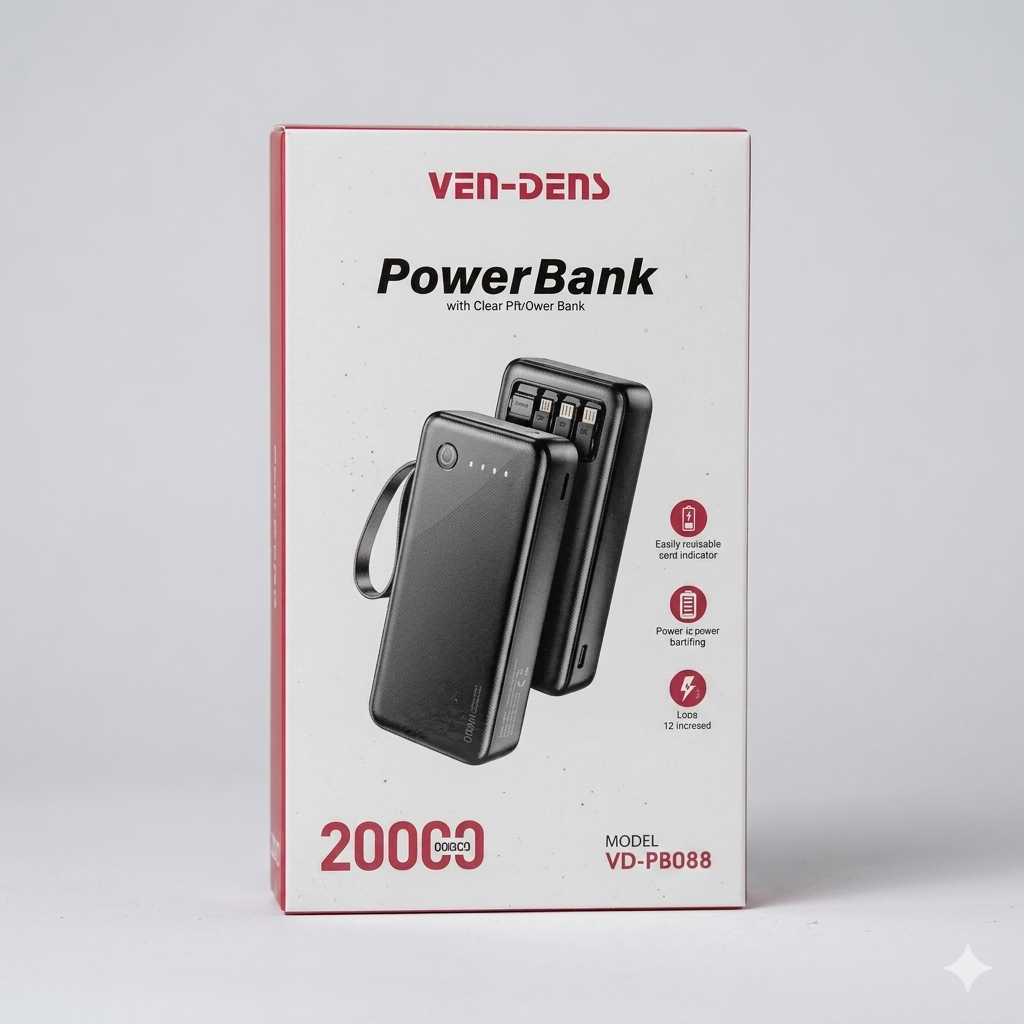VEN-DENS Power Bank 20000mAh (VD-PB059)