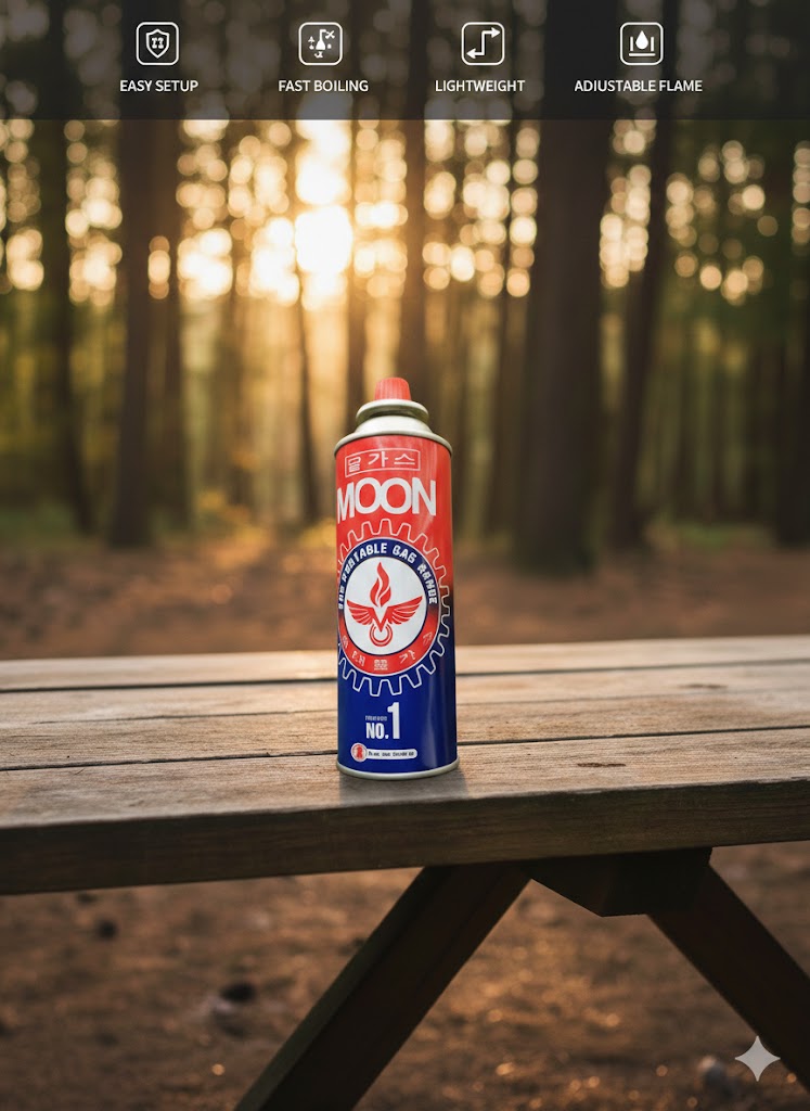 moon g. bottle for portable stove outdoor