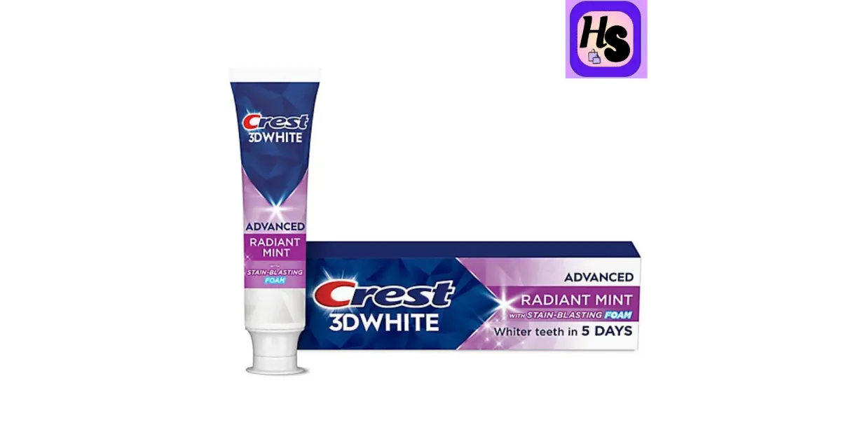 Crest 3D White Advanced Teeth Whitening Toothpaste, 2.4oz