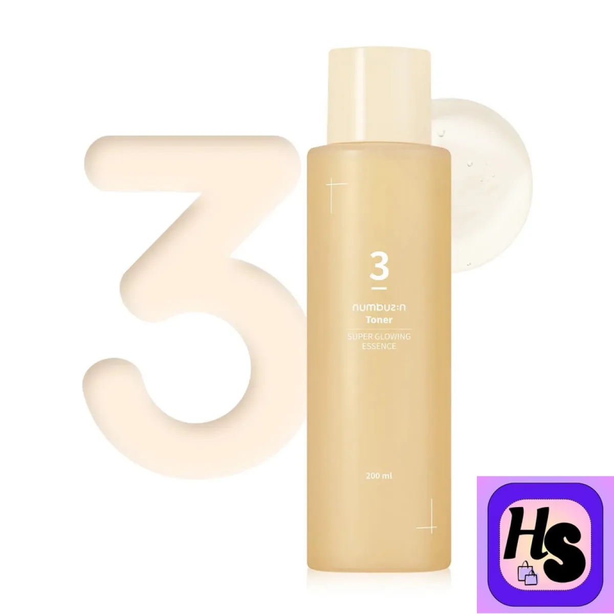 Numbuzin No.3 Super Glowing Essence Toner - 200ml