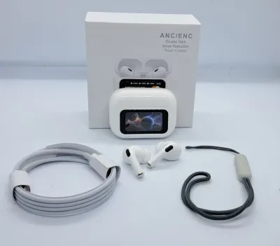 A9 Pro Touch Screen Display Earbuds – ANC + ENC Wireless AirPods_img_2