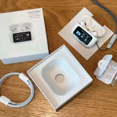 A9 Pro Touch Screen Display Earbuds – ANC + ENC Wireless AirPods_img_3