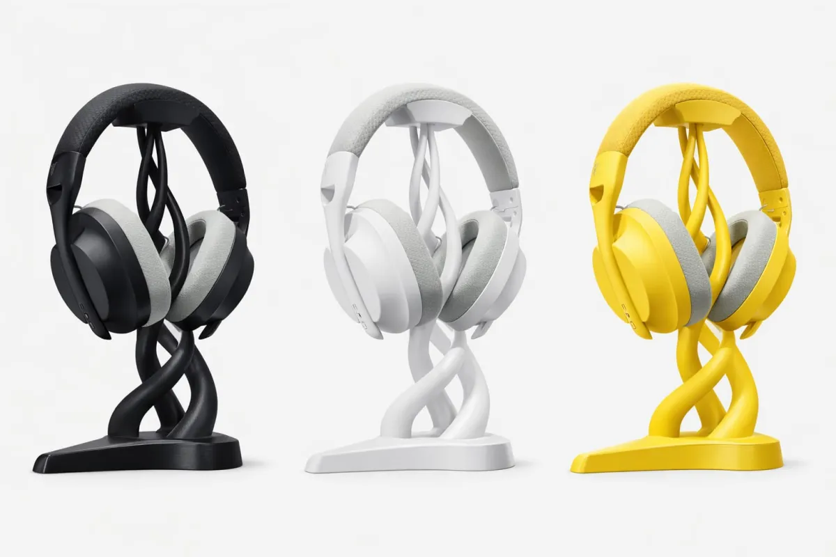 Helical Headphone Stand