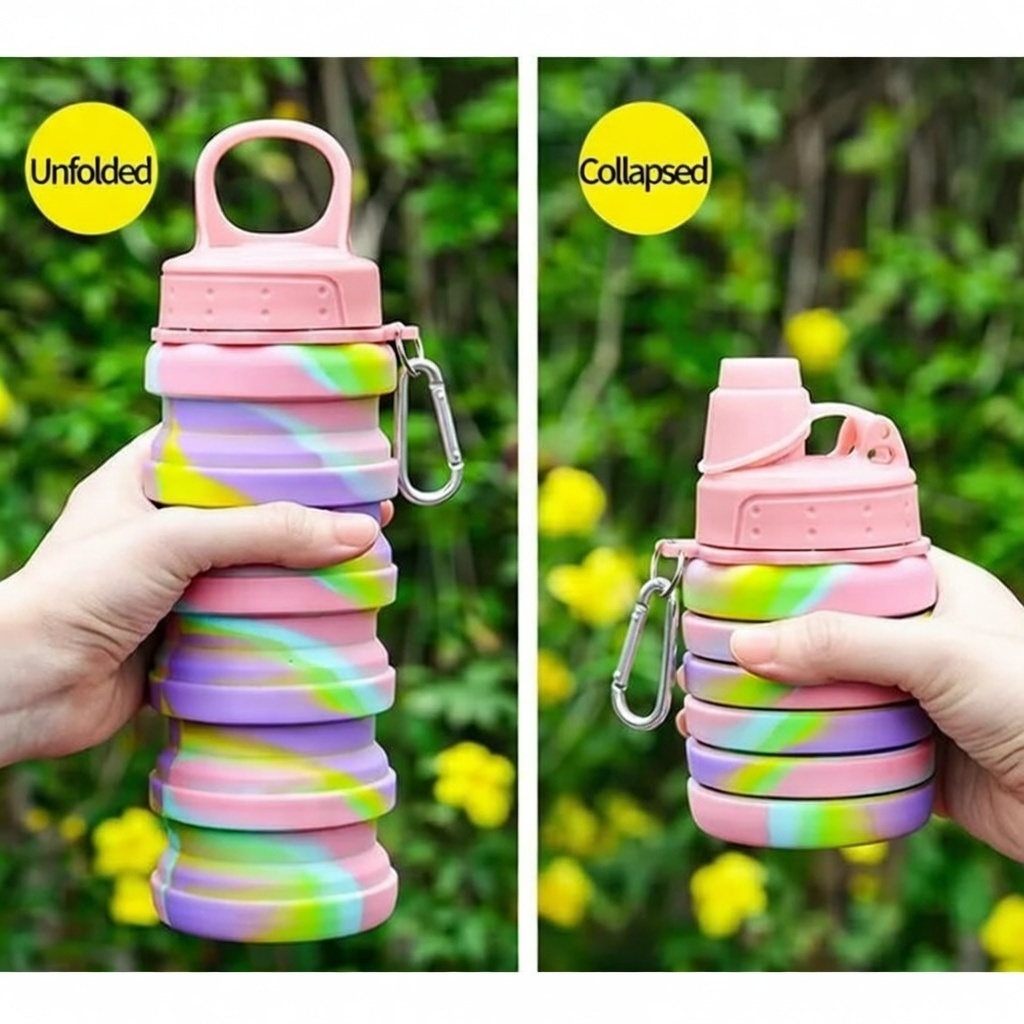 BZY Foldable Drinking Water Bottle image 1