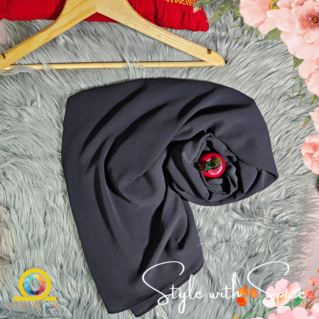 Chinigura Hijab (চিনি গুড়া হিজাব) | Premium Soft Georgette Fabric Ready-to-Wear Hijab | 81 × 30 Inch - Image 4