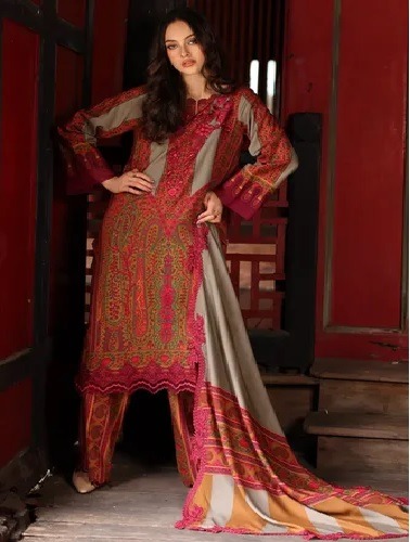 3-PC Pakistani Inspired Dori Cotton Premium Collection | 002 - Image 1