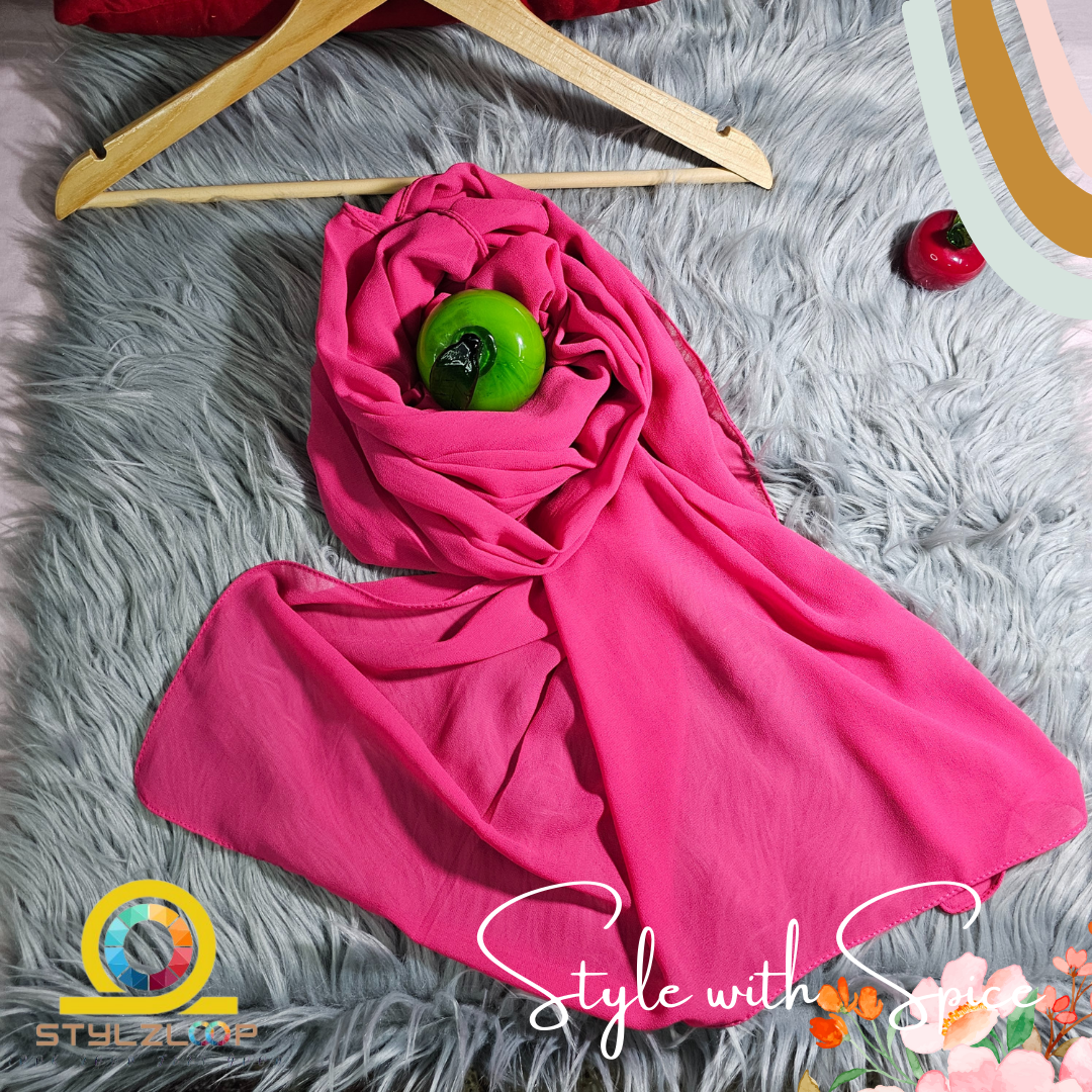 Chinigura Hijab (চিনি গুড়া হিজাব) | Premium Soft Georgette Fabric Ready-to-Wear Hijab | 81 × 30 Inch - Image 6