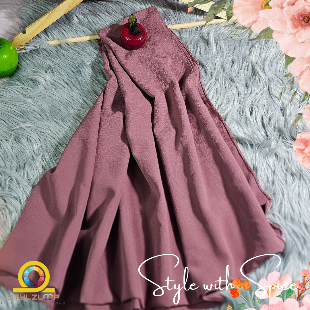 Chinigura Hijab (চিনি গুড়া হিজাব) | Premium Soft Georgette Fabric Ready-to-Wear Hijab | 81 × 30 Inch - Image 5