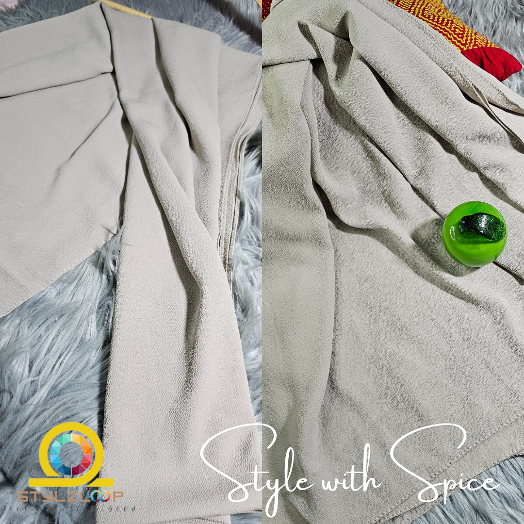 Chinigura Hijab (চিনি গুড়া হিজাব) | Premium Soft Georgette Fabric Ready-to-Wear Hijab | 81 × 30 Inch - Image 7