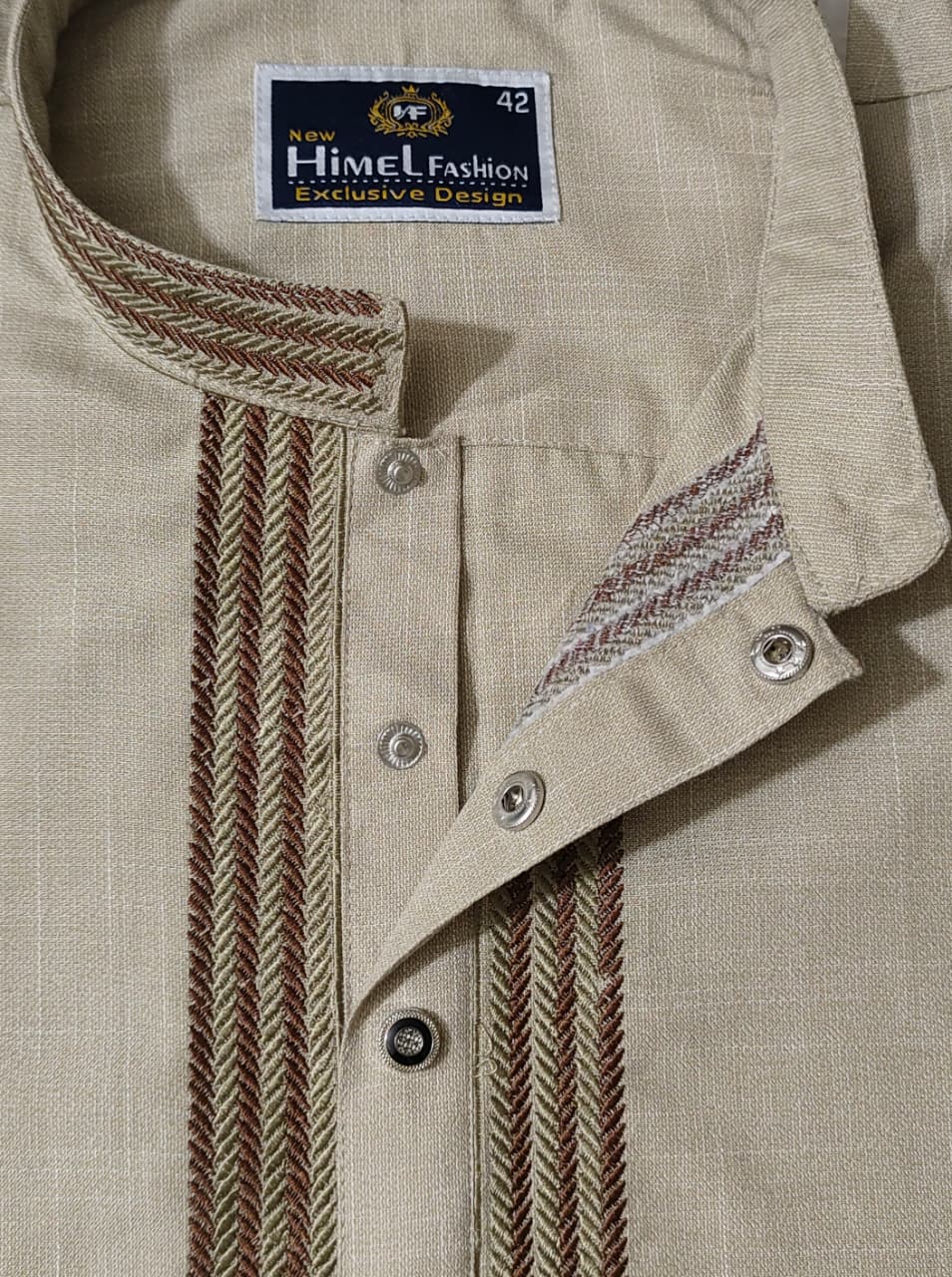 Panjabi Beige -02 - Image 4