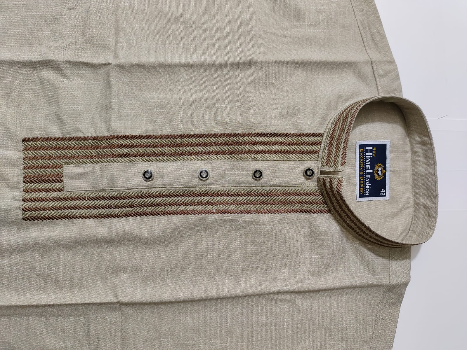 Panjabi Beige -02 - Image 3