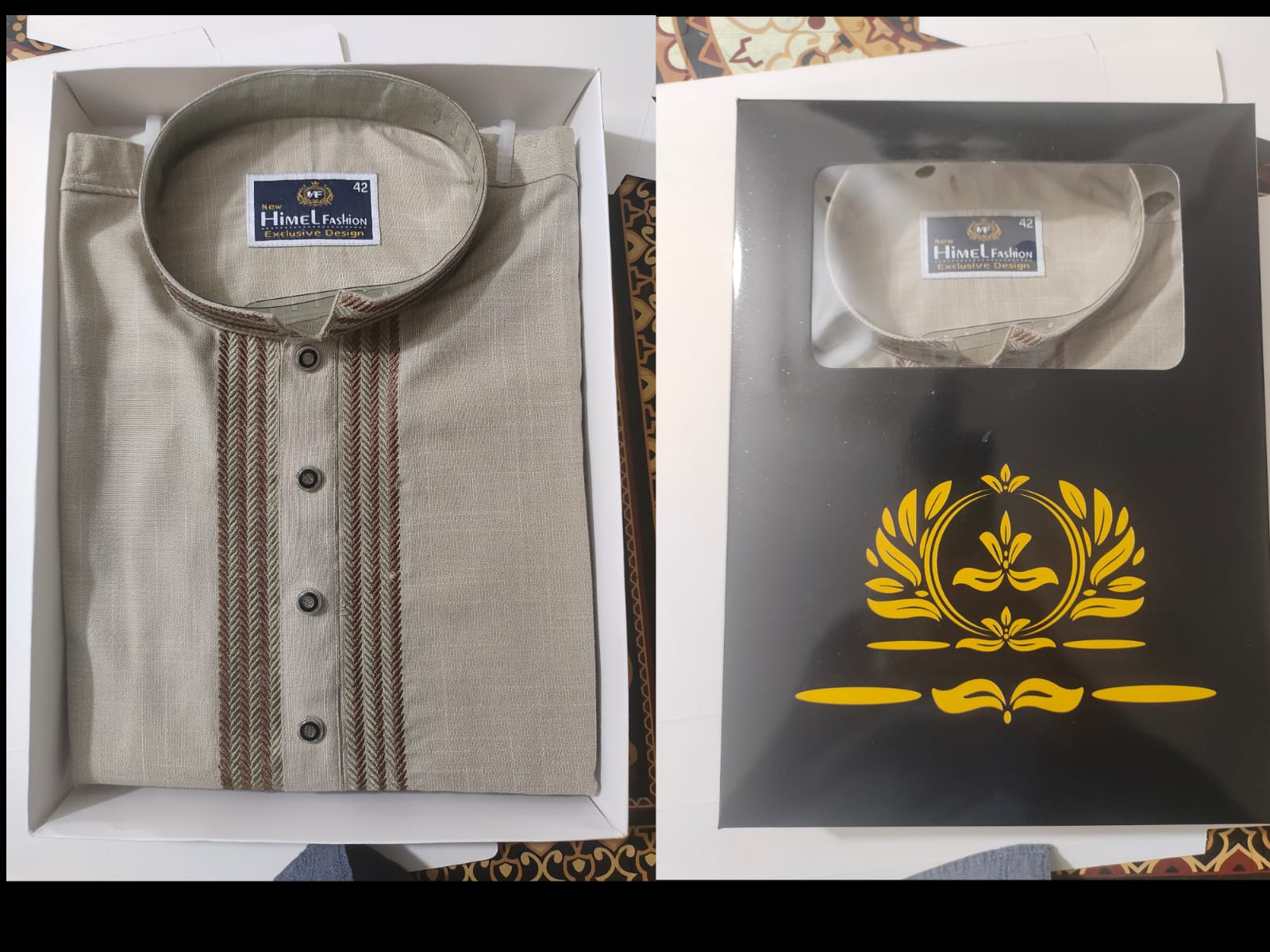 Panjabi Beige -02 - Image 5