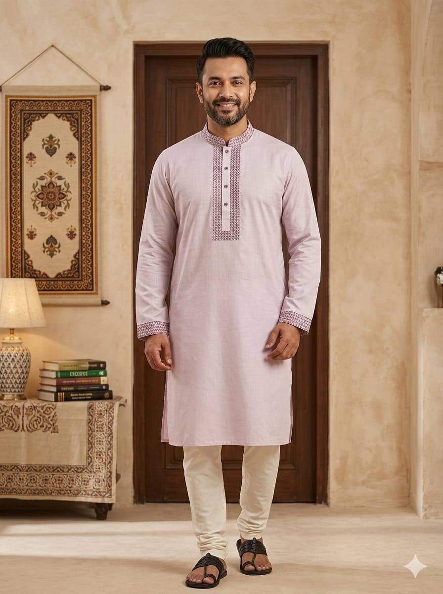 Panjabi Purple-06 - Image 2