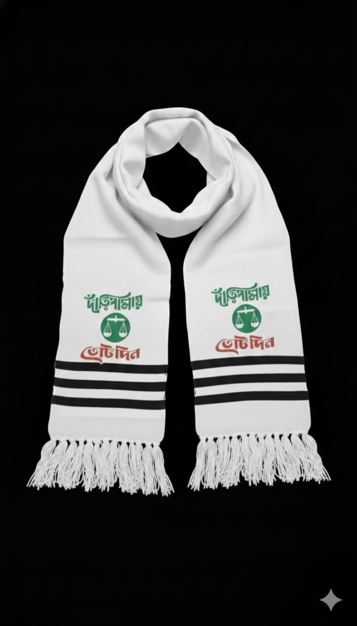 Jamat Muffler White Print - Image 1