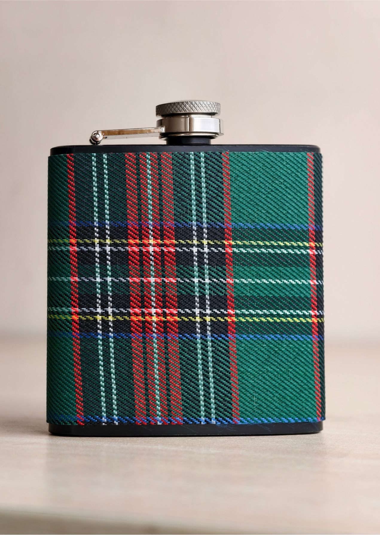 BURBERRY PATTERN  GREEN HIP FLASK image 2