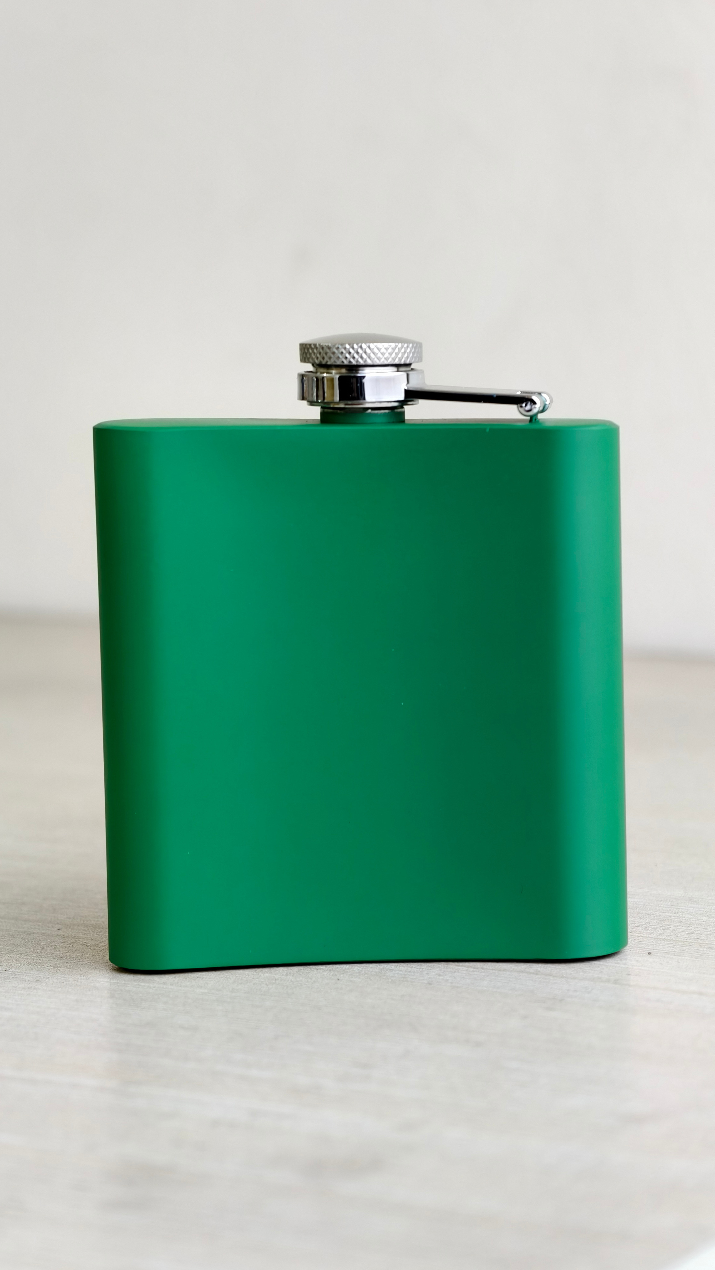 MATTE ARMY GREEN HIP FLASK image 2