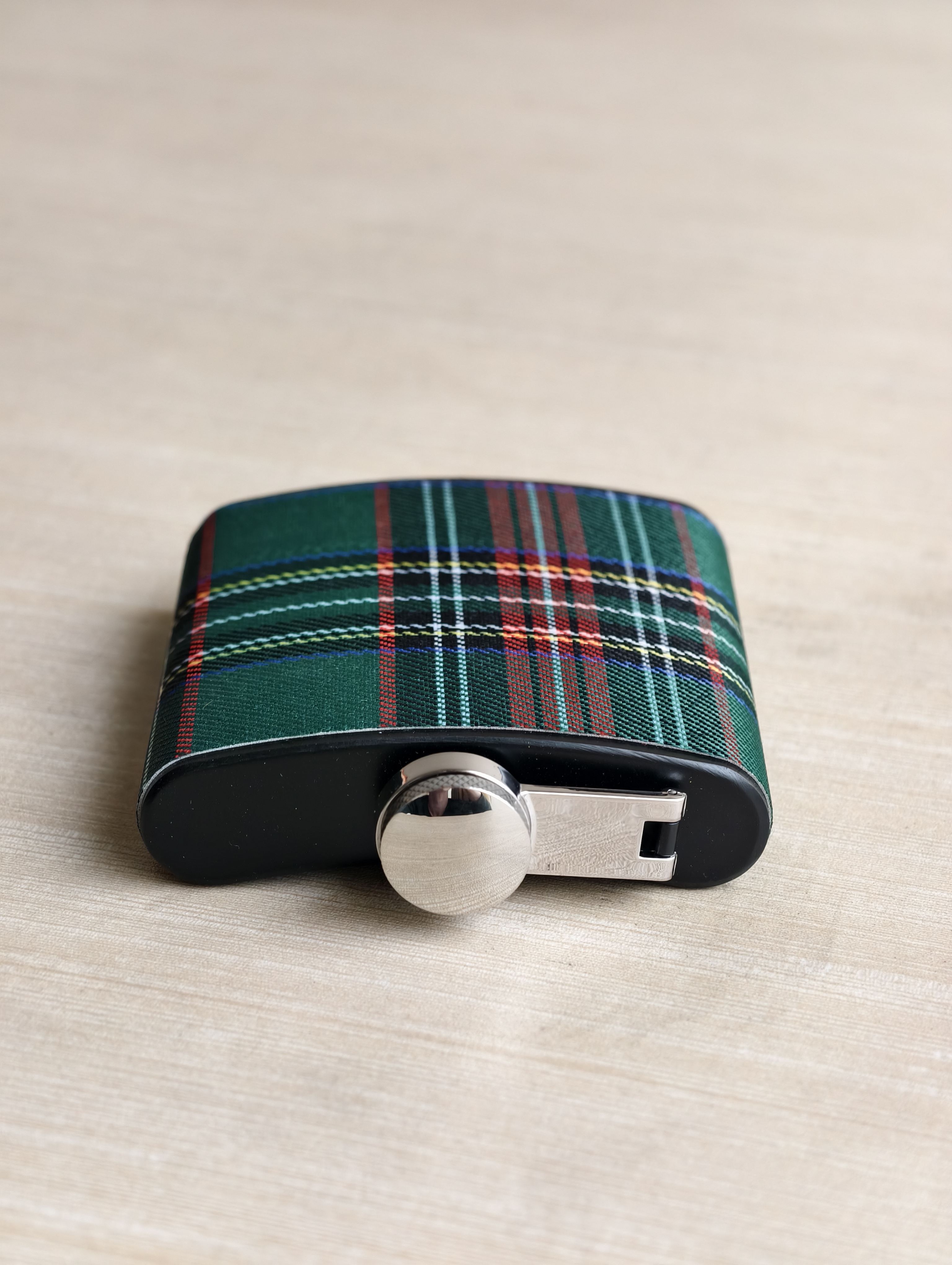 BURBERRY PATTERN  GREEN HIP FLASK image 3