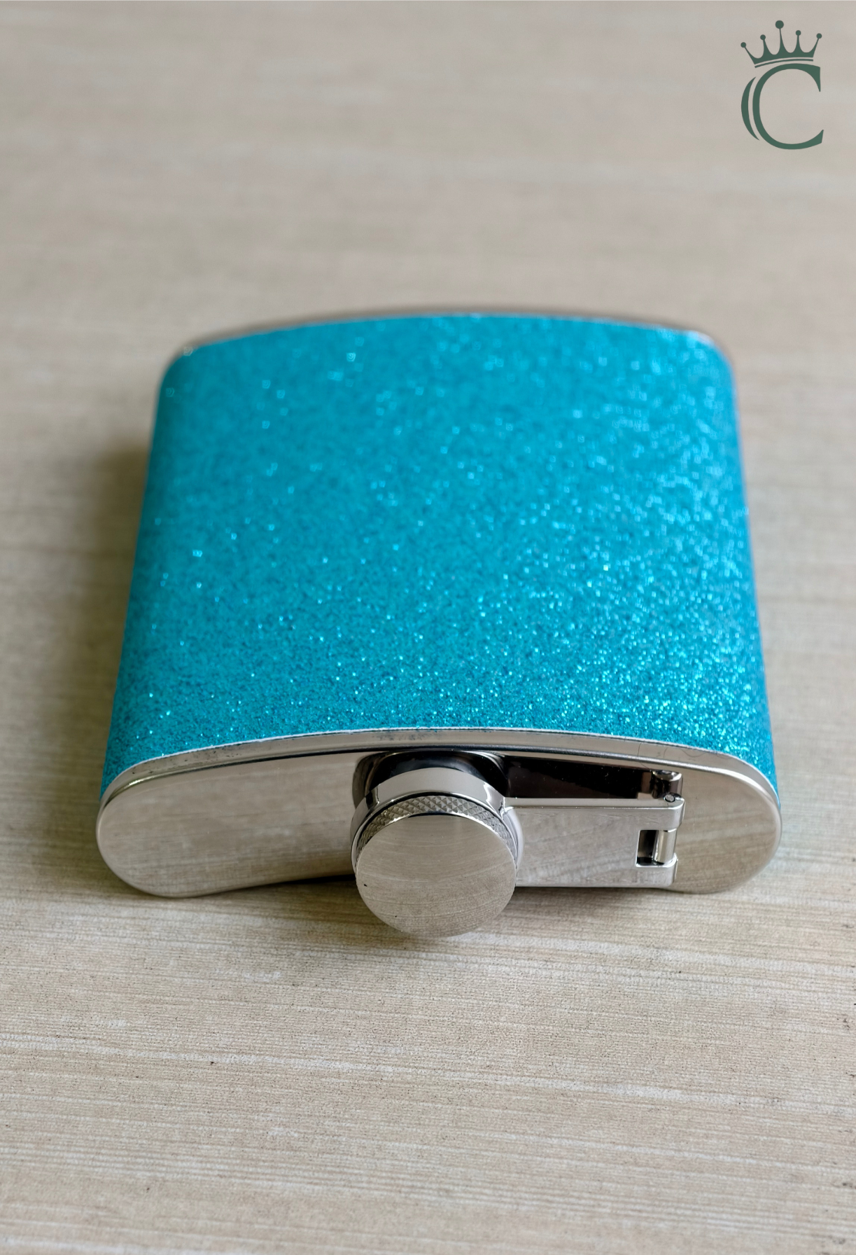 BLUE GRIT HIP FLASK image 3