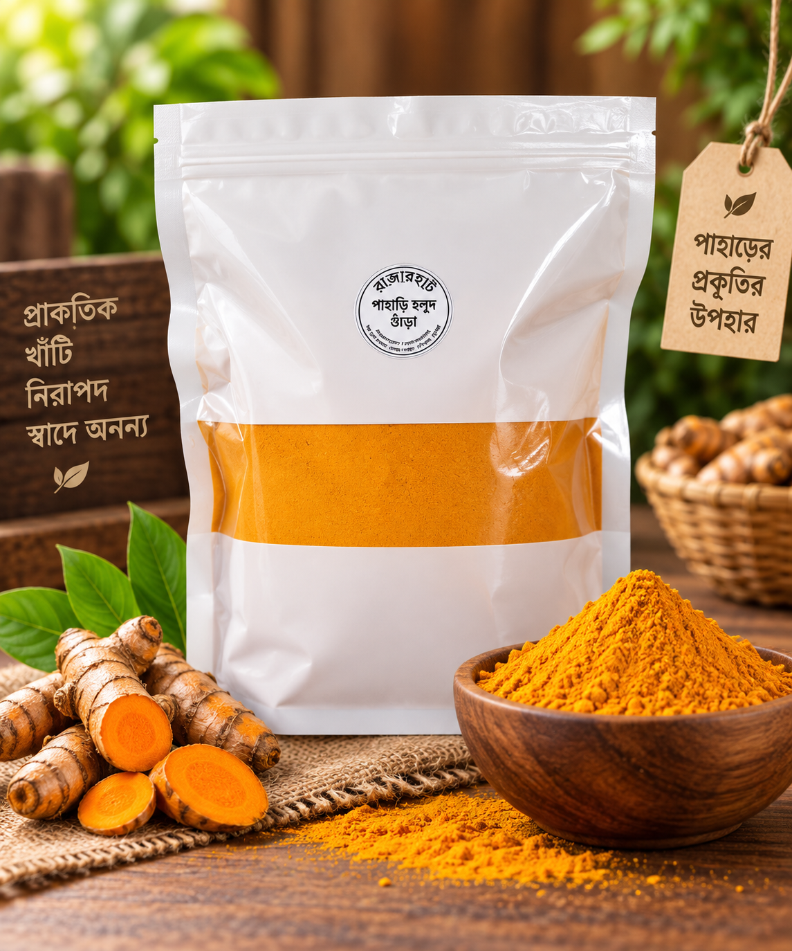 খাগড়াছড়ির পাহাড়ি হলুদ | Turmeric Powder