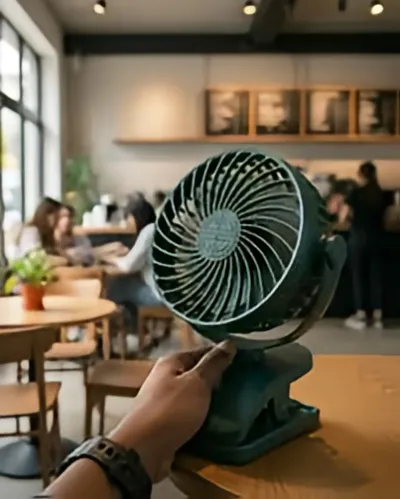 P8 USB Small Handheld Rechargeable Clip Fan_img_6