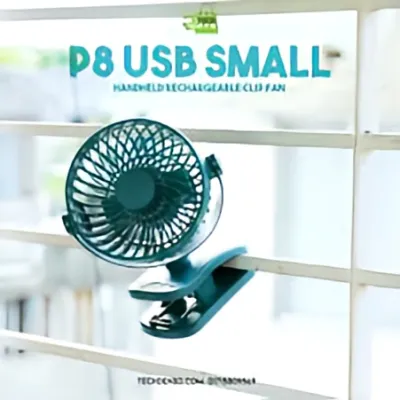 P8 USB Small Handheld Rechargeable Clip Fan_img_5