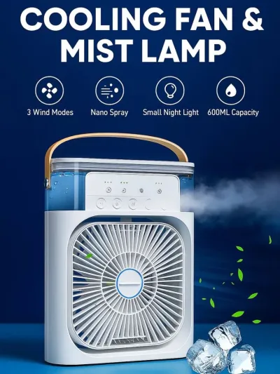 GearUP Air Cooler Fan With Mist Flow – White Color_img_5