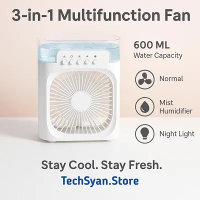 GearUP Air Cooler Fan With Mist Flow – White Color_img_9