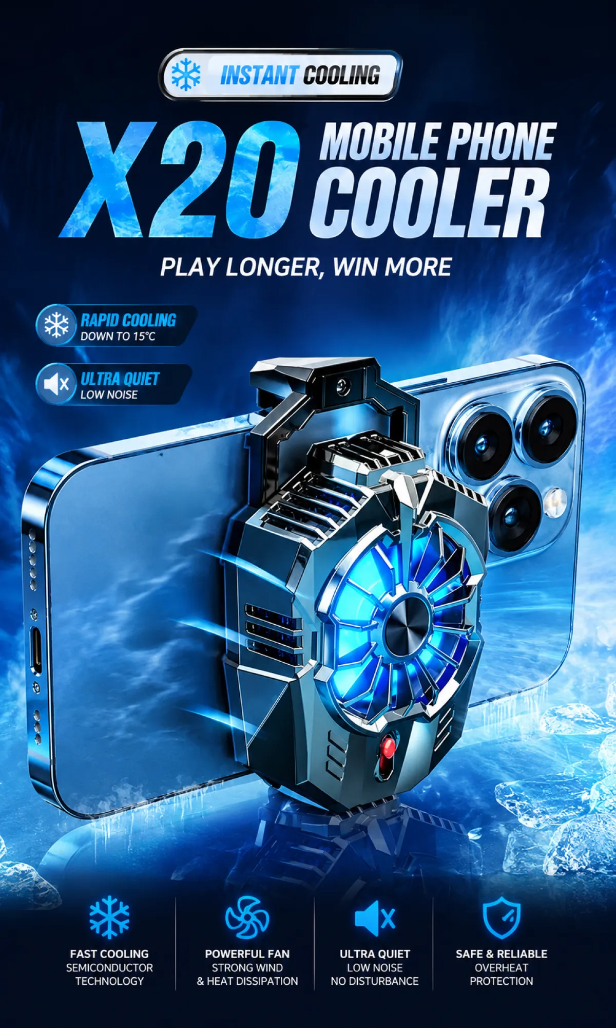 X20 Mobile Phone Cooler