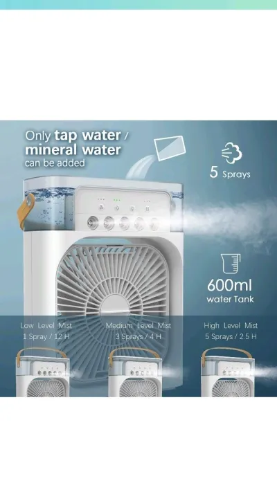 GearUP Air Cooler Fan With Mist Flow – White Color_img_8