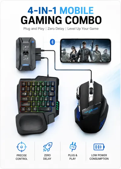 GearUP K190 Mobile Gaming RGB Keyboard & Mouse Combo_img_0