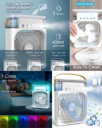 GearUP Air Cooler Fan With Mist Flow – White Color_img_10