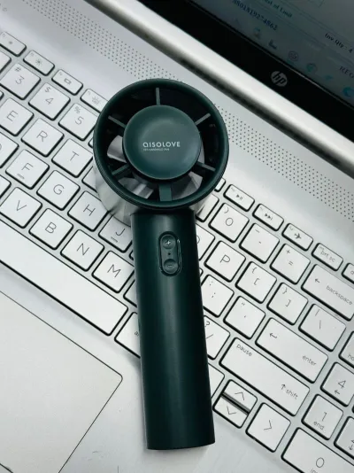 Xiaomi AISOLOVE F01 Handheld Turbo Fan (2000mAh Battery) – Green Color_img_3