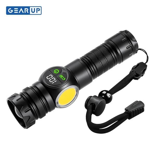 🔦 K60 Rechargeable Flashlight 10W COB + LED — শক্তিশালী আলো, সব কাজের সঙ্গী!