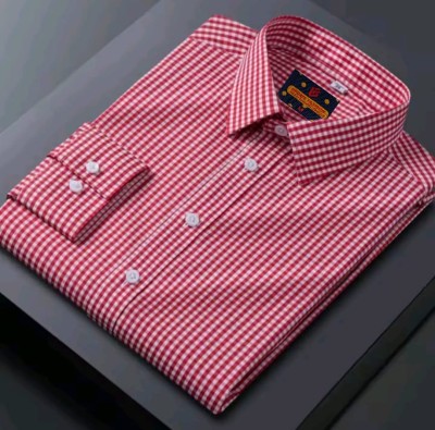 👔 Men’s Formal Official Cotton Shirt – Premium White Pinstripe Long Sleeve