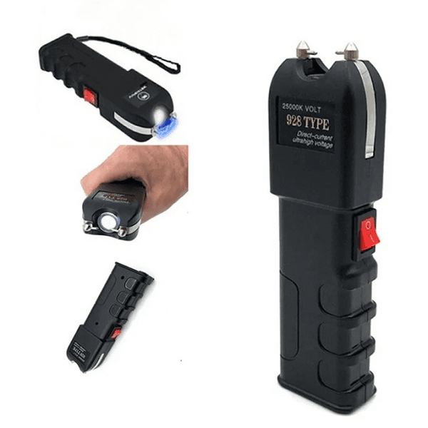 Self Defence Stun Gun-928 with Flashlight নিয়ে। এটি একটি Dual Function Safety Device,