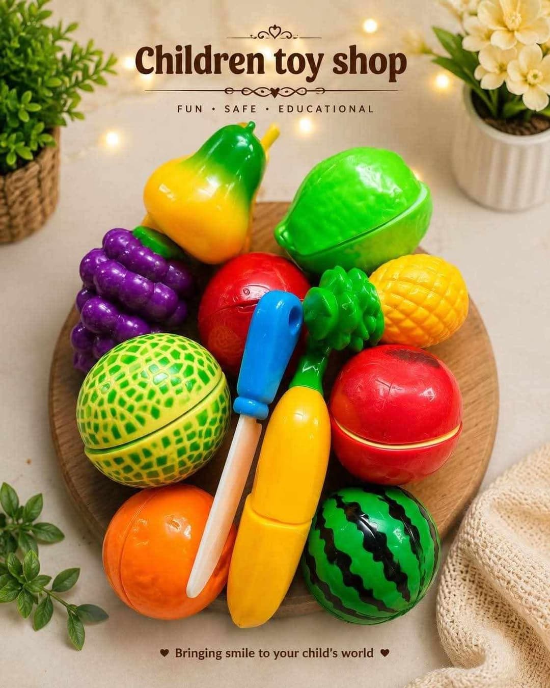 Fruit Cutting Toy Set"!