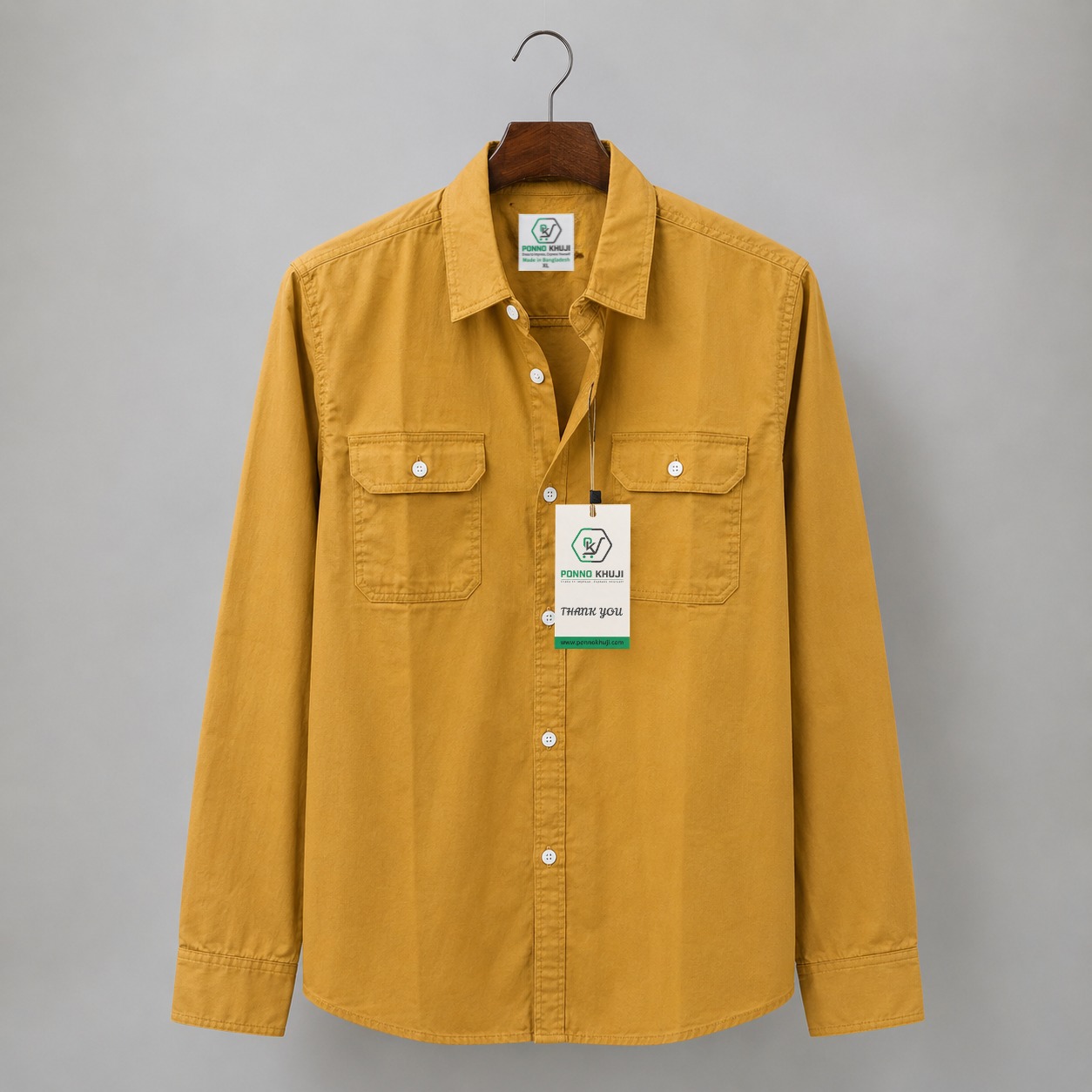 Premium Double Pocket Oxford Cotton Shirt | Full Sleeve | 100% Cotton